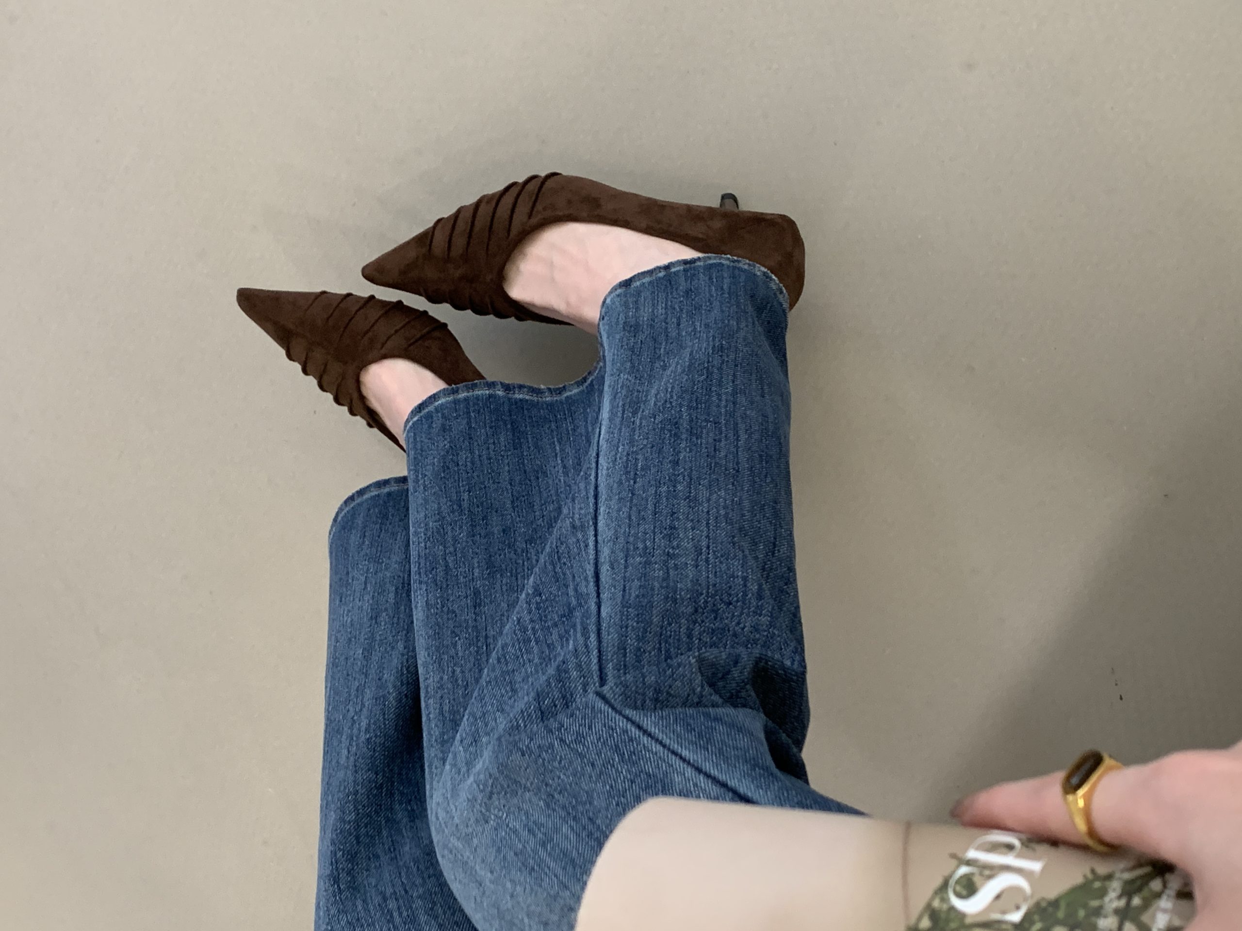 2026 New Spring Women's Fashion High Heel Pointed Toe Slip-On Shoes