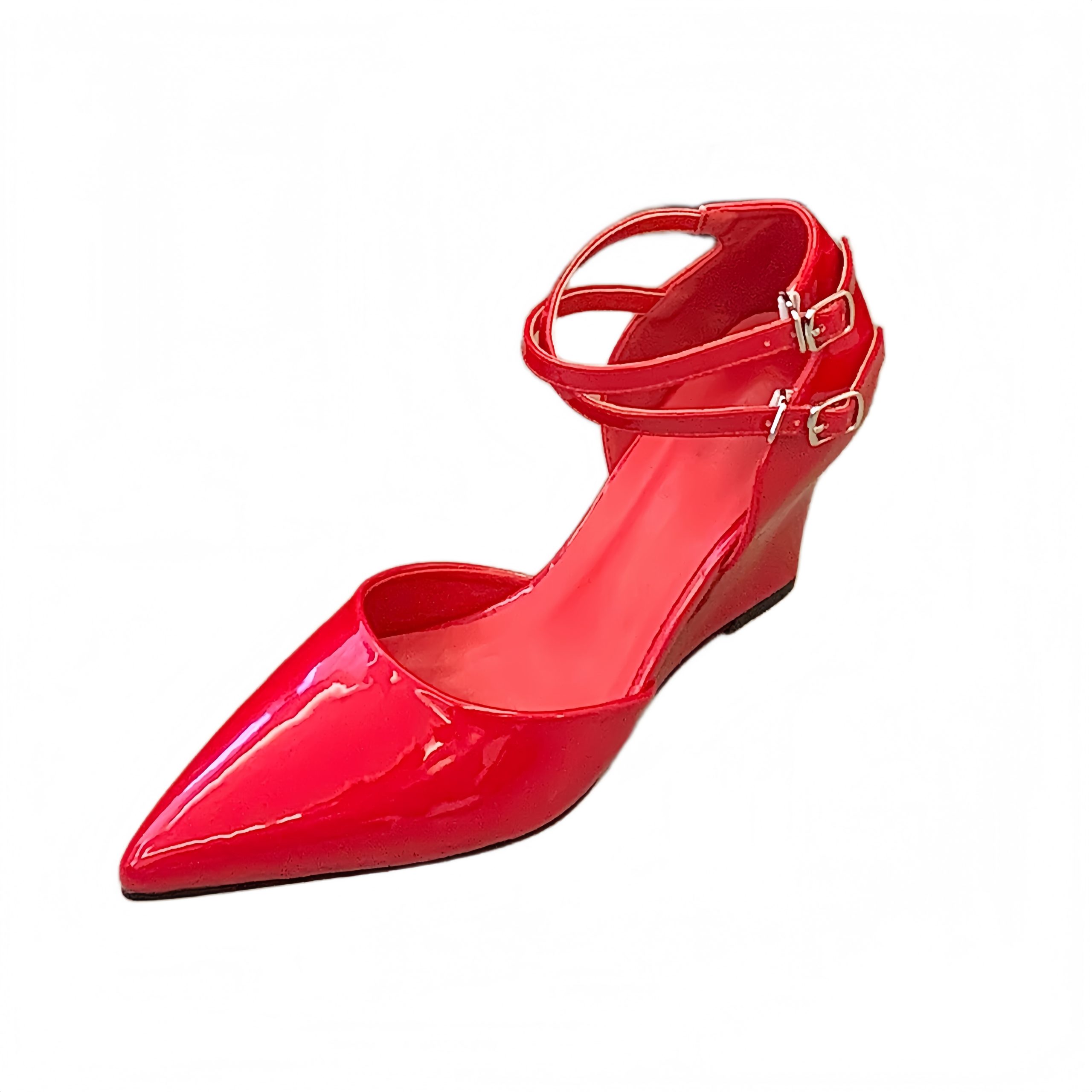 1771904771432_h0d3bZ.jpg BUBUFLY 2026 New Women's Pointed Toe Mary Jane Heels Chunky Heel Closed Toe Wedge Sandals