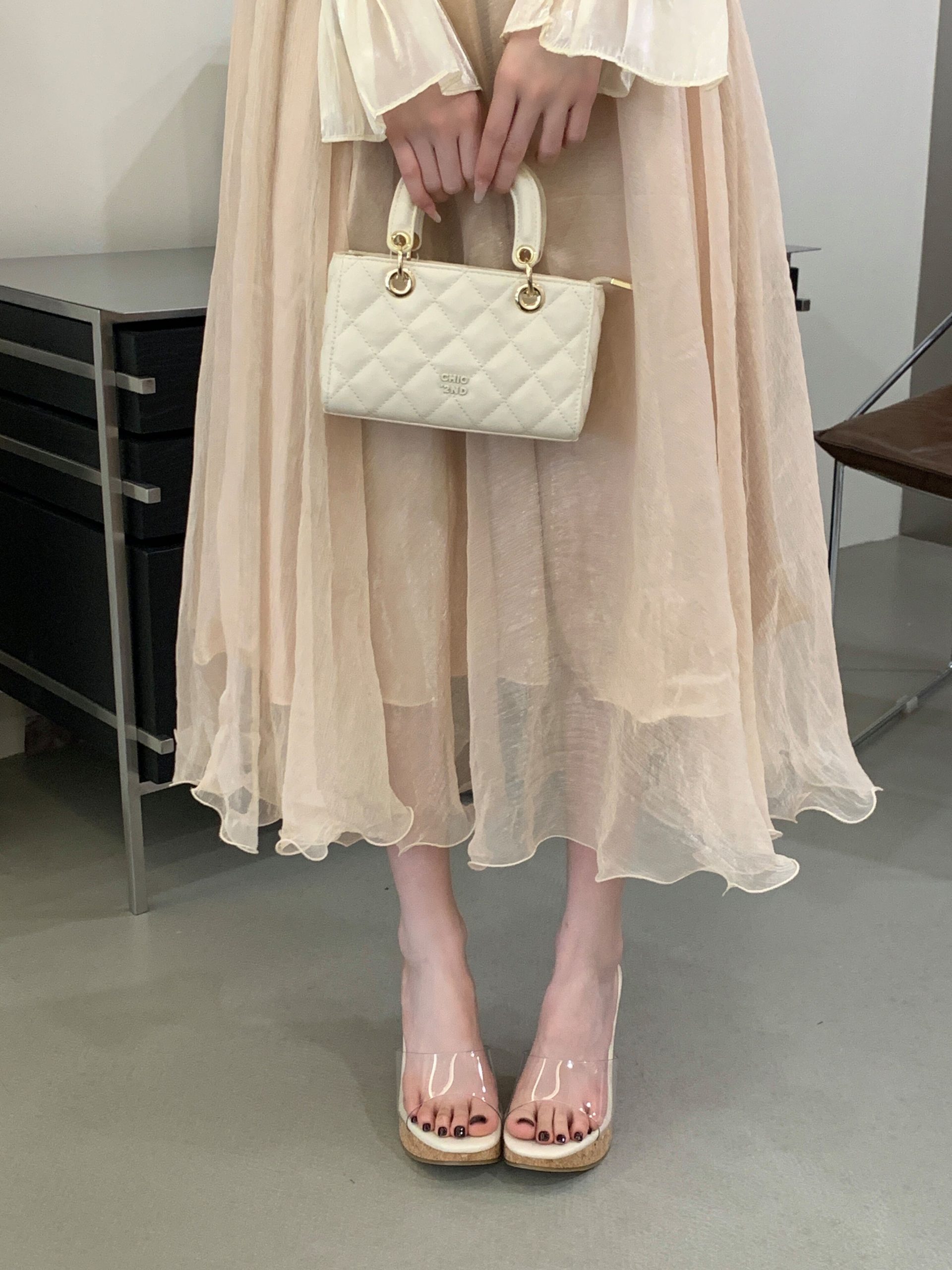 1771912546527_o3dvAy.jpg 2026 Summer New High Heel Wedge Slippers Women Chunky Heel Transparent Crystal Shoes Mid Heel Waterproof Platform Beach Women Shoes
