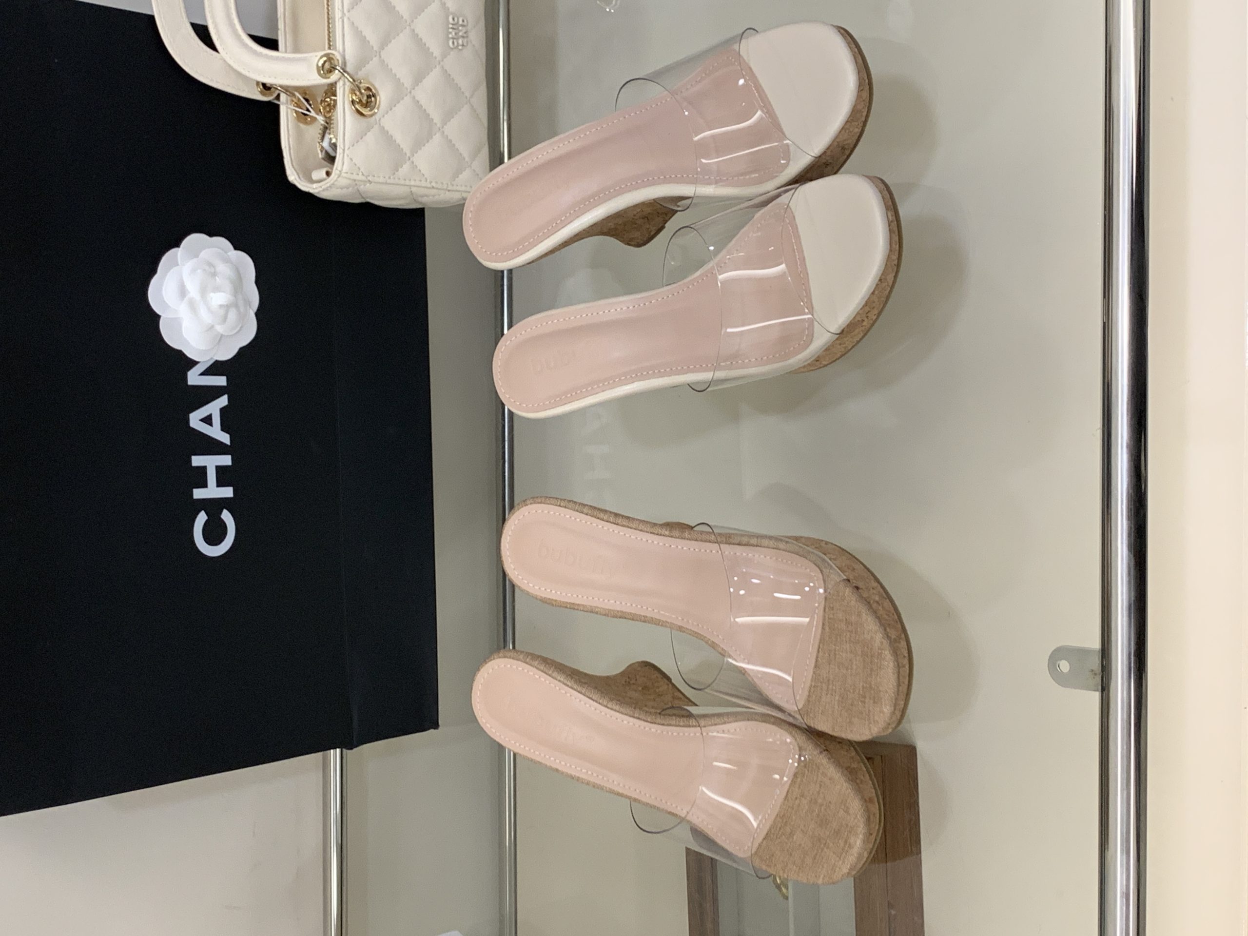 1771912561277_tRZ56F.jpg 2026 Summer New High Heel Wedge Slippers Women Chunky Heel Transparent Crystal Shoes Mid Heel Waterproof Platform Beach Women Shoes