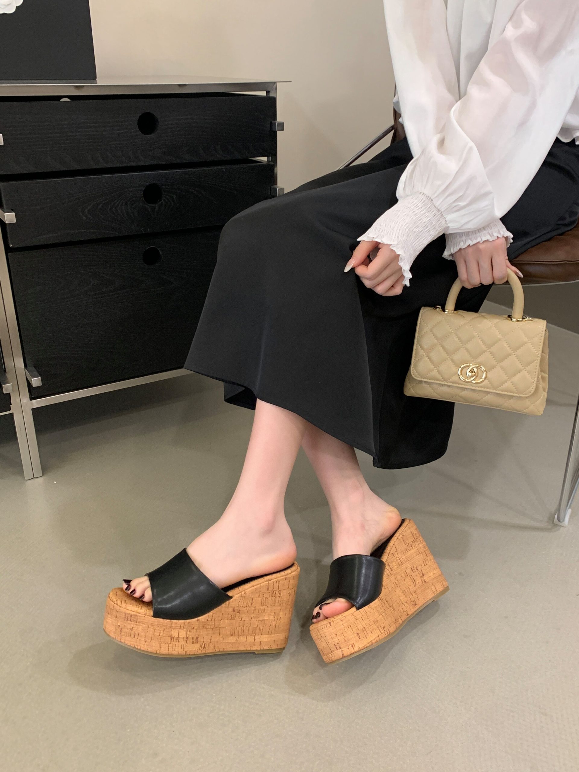 1771916730721_K4H6Hn.jpg 2026 Waterproof Platform Wedge Slide Sandals for Women Beach Vacation One-Strap