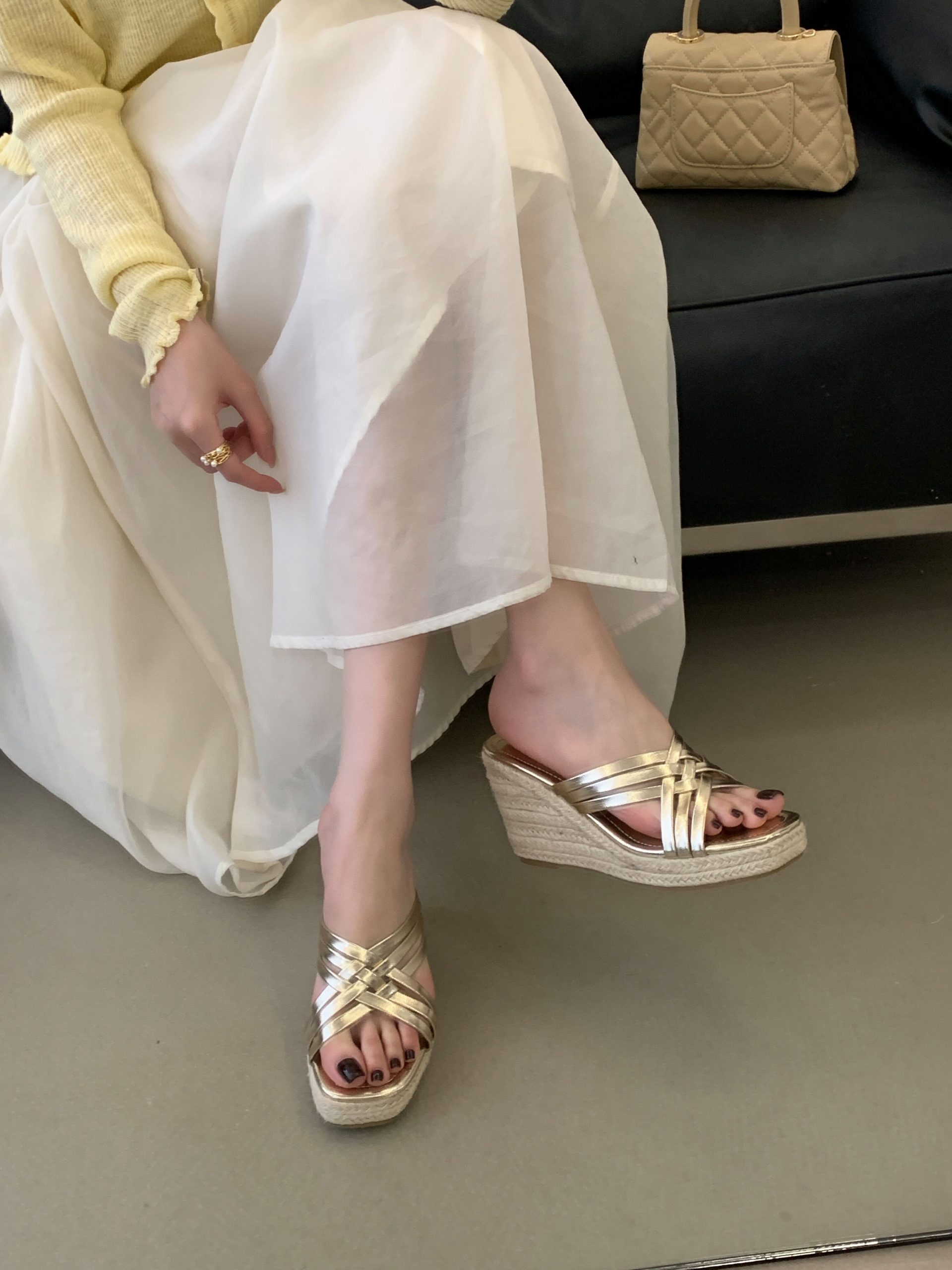 1772113509102_v1C1RU.jpg BUBUFLY 2026 New Women's Wedge Sandals Woven Straw Platform High Heel Slippers