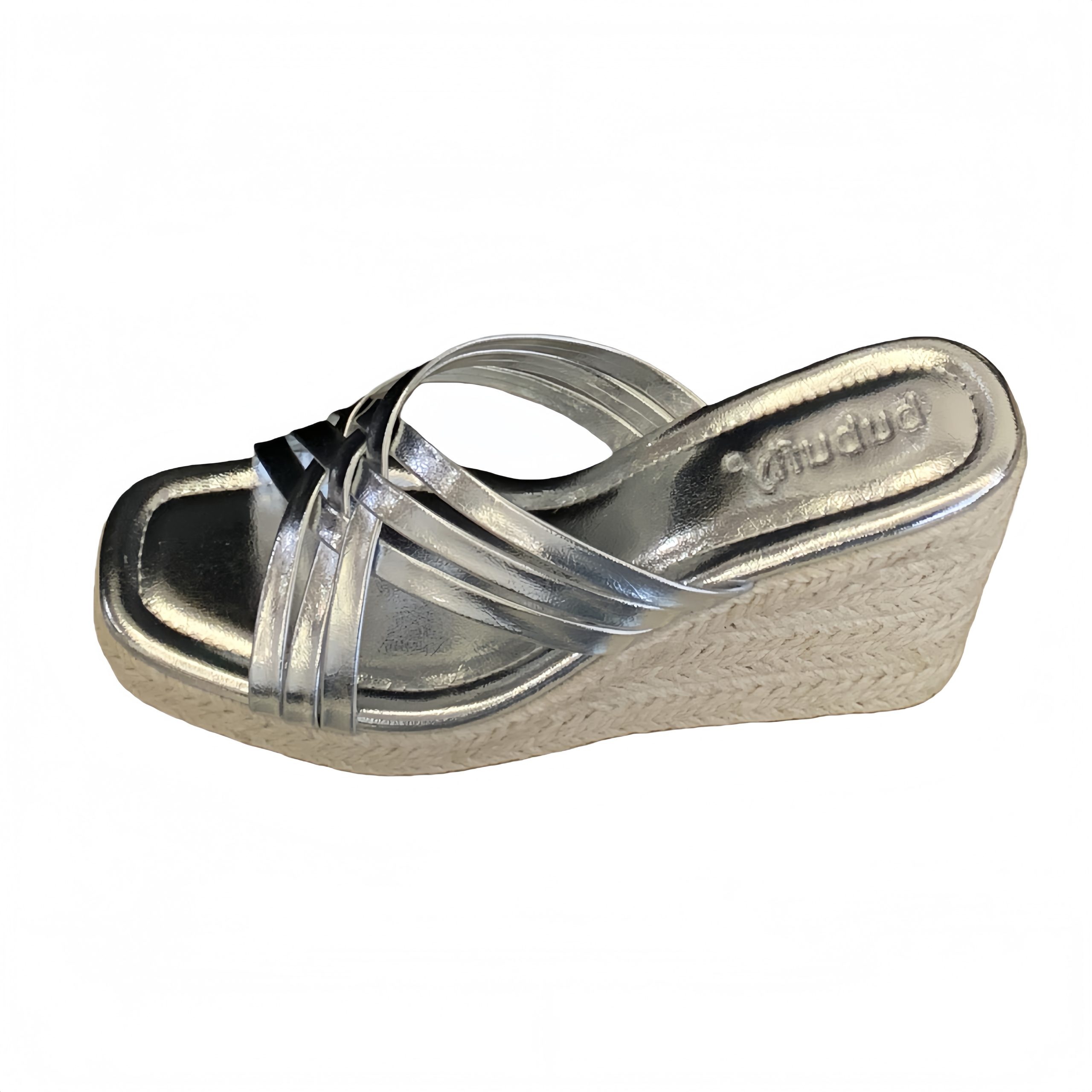 1772113519502_PzeePk.jpg BUBUFLY 2026 New Women's Wedge Sandals Woven Straw Platform High Heel Slippers