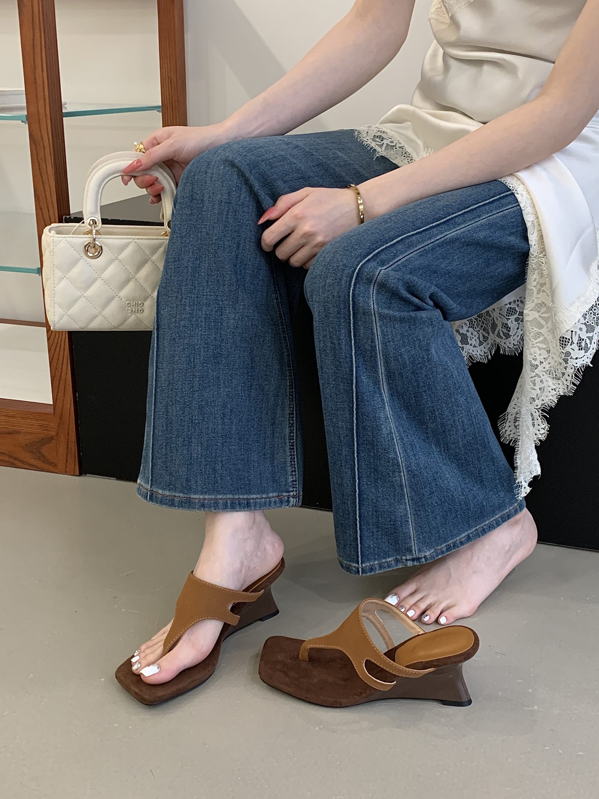 1778234407580_1xA0bl.jpg 2026 French Retro Square Toe Thong Slippers for Women Summer High Heel Dress Sandals Wedge
